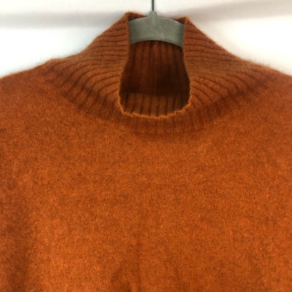 Free People Brown Cowl Neck Cropped Cashmere Sweater - Picture 6 of 11